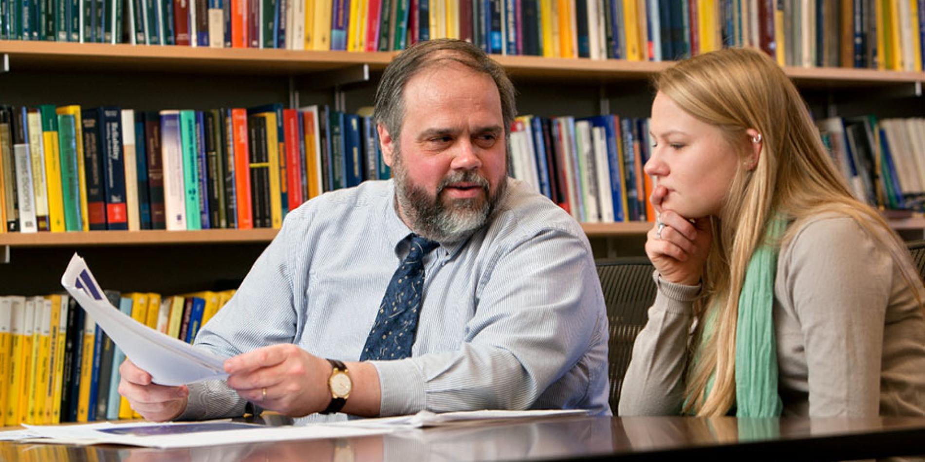 Martin wells teaching a student.
