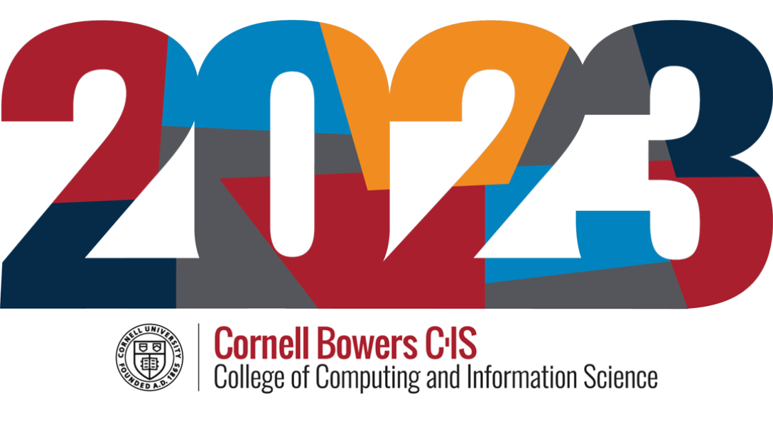 A color graphic with the numbers 2023 and the Cornell Bowers CIS logo