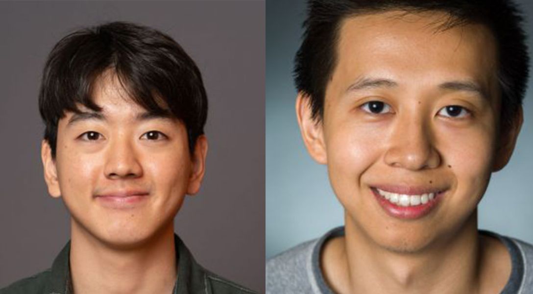 Inbeom Lee and Haoxuan Wu, two doctoral students in Statistics and Data Science.