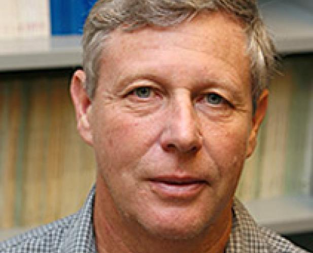 color portrait of man, greying hair