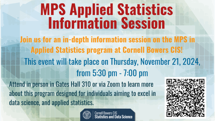 MPS Applied Statistics Information Session - November 21, 2024