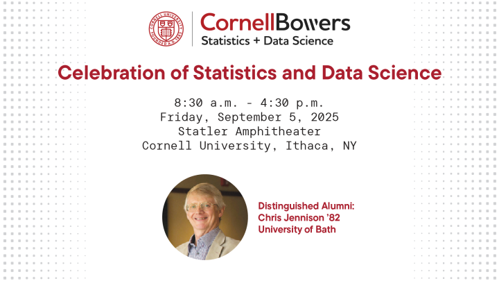 A color graphic promoting the Celebration of Statistics and Data Science
