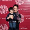 Jin Wook Kim and son at a Cornell Club of Korea meeting